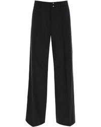 MM6 by Maison Martin Margiela - Straight Cut Pants With Pinstripe Motif - Lyst