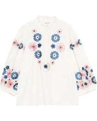 Antik Batik - Blusa Amantina Con Bordado Floral - Lyst