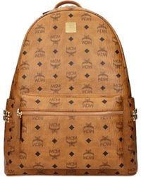 MCM - Backpacks And Marshmallows Stark Side Studs Cloth/Cognac - Lyst