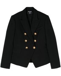 Balmain - Double-Breasted Wool Blazer - Lyst