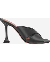 AMINA MUADDI - Salma Satin Sandals - Lyst