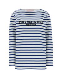 Valentino Garavani - Embroidered Cotton T-Shirt - Lyst