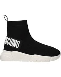 Love Moschino - Sneakers Donna Tessuto Nero - Lyst