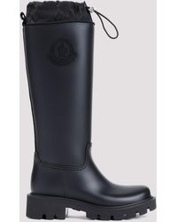 Moncler - Schwarze sneakers hohe pvc stiefel - Lyst