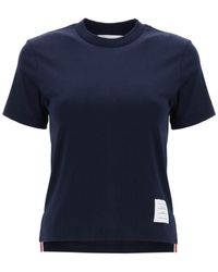 Thom Browne - Lightweight T Shirt With Sl - Lyst