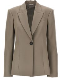 The Attico - Der Attico Single Breasted Wool Blazer - Lyst