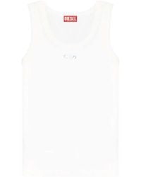 DIESEL - Logo Cotton Tank Top - Lyst
