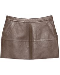 P.A.R.O.S.H. - Leather Mini Skirt - Lyst