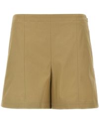 Theory - High-Waisted Tailored Cotton Shorts - Lyst