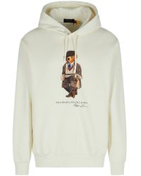 Polo Ralph Lauren - Bear Sweatshirt in weißer Baumwollmischung - Lyst