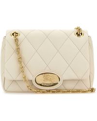 Burberry - Ivory Leather Small Strand Shoulder Bag - Lyst