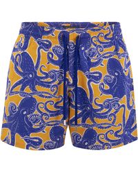 Vilebrequin - Moorise gemusterte Kurzstrandshorts - Lyst