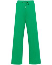 P.A.R.O.S.H. - Logo-Embroidered Straight Trousers - Lyst