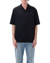 Off-White c/o Virgil Abloh - Metal Arrow Short Sleeve Bowling Shirt Cotton - Lyst
