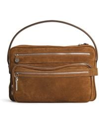 Acne Studios - 'Camero' Cognac Suede Bag - Lyst