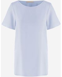 Allude - Stretch Silk T Shirt - Lyst