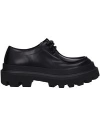 Dolce & Gabbana - Dolce&Gabbana Derby Uomo Pelle Nero - Lyst
