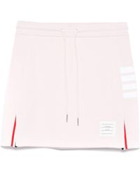 Thom Browne - 4Bar Cotton Mini Skirt - Lyst