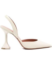 AMINA MUADDI - Holli Leather Slingback Pumps - Lyst