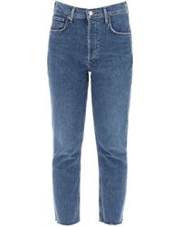 Agolde - High Tailed Straight Cropted Jeans In De - Lyst