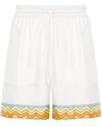 CASABLANCA - Pantalones cortos Afro Cubism Tennis Club - Lyst