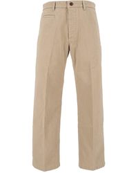 Tela Genova - Renzo Coffee Heritage Gabardine Chino Pants - Lyst