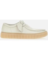 Clarks - Torhill Lo Lederen Veter Sneakers - Lyst