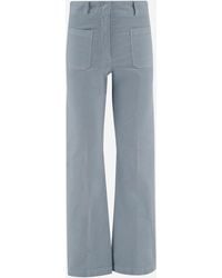 QL2 Donna - Stretch Cotton Velvet Pants - Lyst
