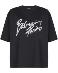Balmain - Logo-T-Shirt - Lyst