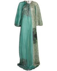 Pierre Louis Mascia - Bedrucktes Kleid aus Baumwolle und Seide - Lyst