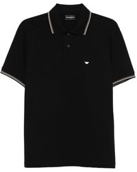 Emporio Armani - Logo Cotton Polo Shirt - Lyst