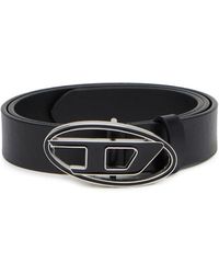 DIESEL - Logo-buckle Leather Belt - Lyst
