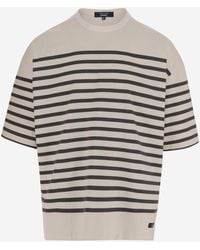 Comme des Garçons - Comme Des Garcons Cotton T Shirt With Striped Pattern - Lyst