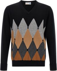 Ballantyne - Argyle Pattern Sweater - Lyst