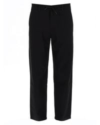 BOSS - Cotton Viscose Trousers - Lyst