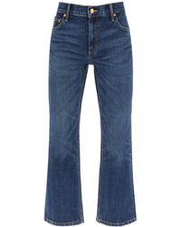 Tory Burch - E Cropped Flared Jeans - Lyst