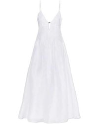 Tory Burch - Linnen Jurk - Lyst