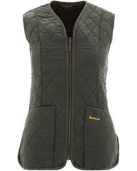 Barbour - "Betty" Quilted Vest Jacket - Lyst