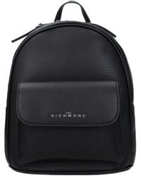 John Richmond - Mujeres 's Mochilas y ranuras de poliuretano negro/negro - Lyst