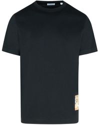 Burberry - Zwart Katoenen T -shirt - Lyst
