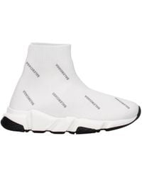 Balenciaga - Idee Regalo Sneakers Kids Donna Tessuto Bianco/Argento - Lyst