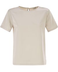 Weekend by Maxmara - Wkdgilbert Satin And Jersey T Shirt - Lyst