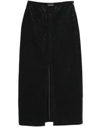 Emporio Armani - Studded Long Skirt - Lyst