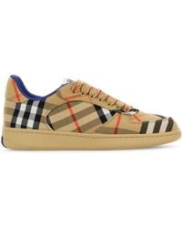 Burberry - Embroidered Canvas Terrance Sneakers - Lyst