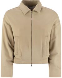 Max Mara - Argenta Cropped Silk And Cotton Sweatshirt - Lyst