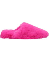 Balenciaga - Slippers En Hoeven Vrouwen Eco Fur Roze / Roze Fluo - Lyst