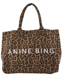 Anine Bing - Leo Shopper Katoen Zwart - Lyst