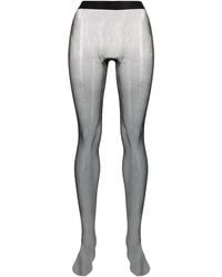 Wolford - Fishnet Semi-Sheer Tights - Lyst