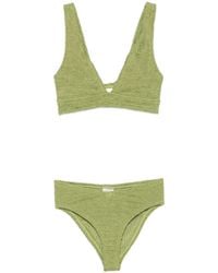 Hunza G - Angel Bikini Metallic Crinkle - Lyst