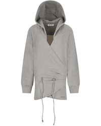 The Attico - American Fleece Mini Dress - Lyst